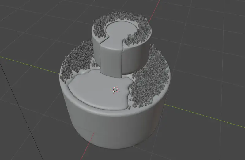 Le modeling du gâteau fini pour le gros